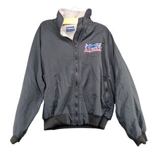 Holloway Men's Chevrolet Windbreaker Jacket Medium Black Polyester Vintage